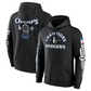 LOS ANGELES DODGERS MEN'S 2025 WORLD SERIES CHAMPIONS MOST VALUABLE PULLOVER HOODED SWEATSHIRT - BLACK
