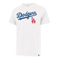 LOS ANGELES DODGERS MEN'S '47 BRAND PREGAME FRANKLIN T-SHIRT - WHITE WASH