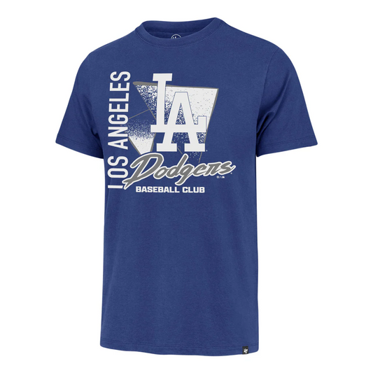 LOS ANGELES DODGERS MEN'S '47 BRAND SIDE ARM FRANKLIN T-SHIRT - BLUE