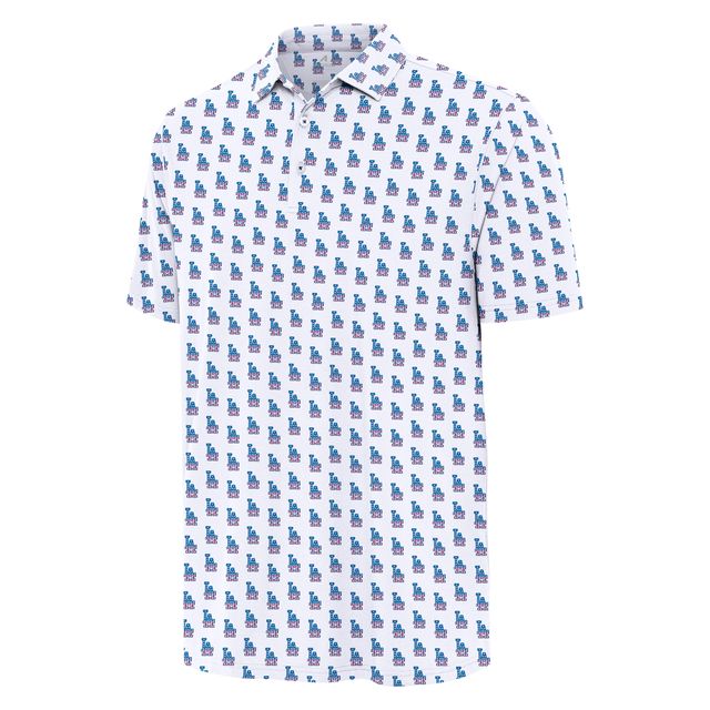LOS ANGELES DODGERS MEN'S ANTIGUA APPAREL TEAM COLLECTIVE POLO - WHITE