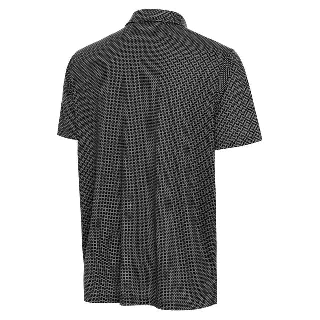 LOS ANGELES DODGERS MEN'S ANTIGUA TRELLIS POLO - BLACK