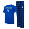 LOS ANGELES DODGERS MEN'S ARTIC T-SHIRT & FLANNEL PANT SET