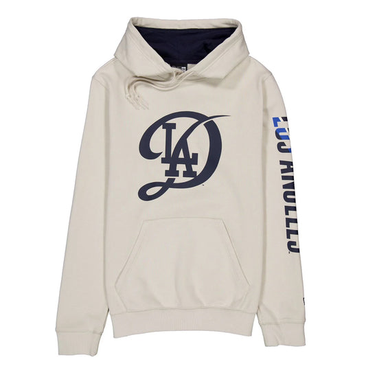 LOS ANGELES DODGERS MEN'S CITY CONNECT LOGOS PULLOVER HOODED SWEATSHIRT