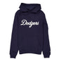 LOS ANGELES DODGERS MEN'S CITY CONNECT SCRIPT PULLOVER HOODED SWEATSHIRT  - NAVY