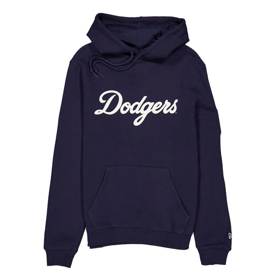LOS ANGELES DODGERS MEN'S CITY CONNECT SCRIPT PULLOVER HOODED SWEATSHIRT  - NAVY