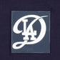 LOS ANGELES DODGERS MEN'S CITY CONNECT SCRIPT PULLOVER HOODED SWEATSHIRT  - NAVY