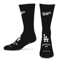 LOS ANGELES DODGERS MEN'S FOR BARE FEET ESTABLISHED SOCK - BLACK