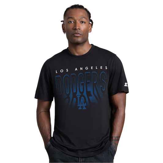 LOS ANGELES DODGERS MEN'S G-III BY CARL BANKS BACKLIT T-SHIRT - BLACK