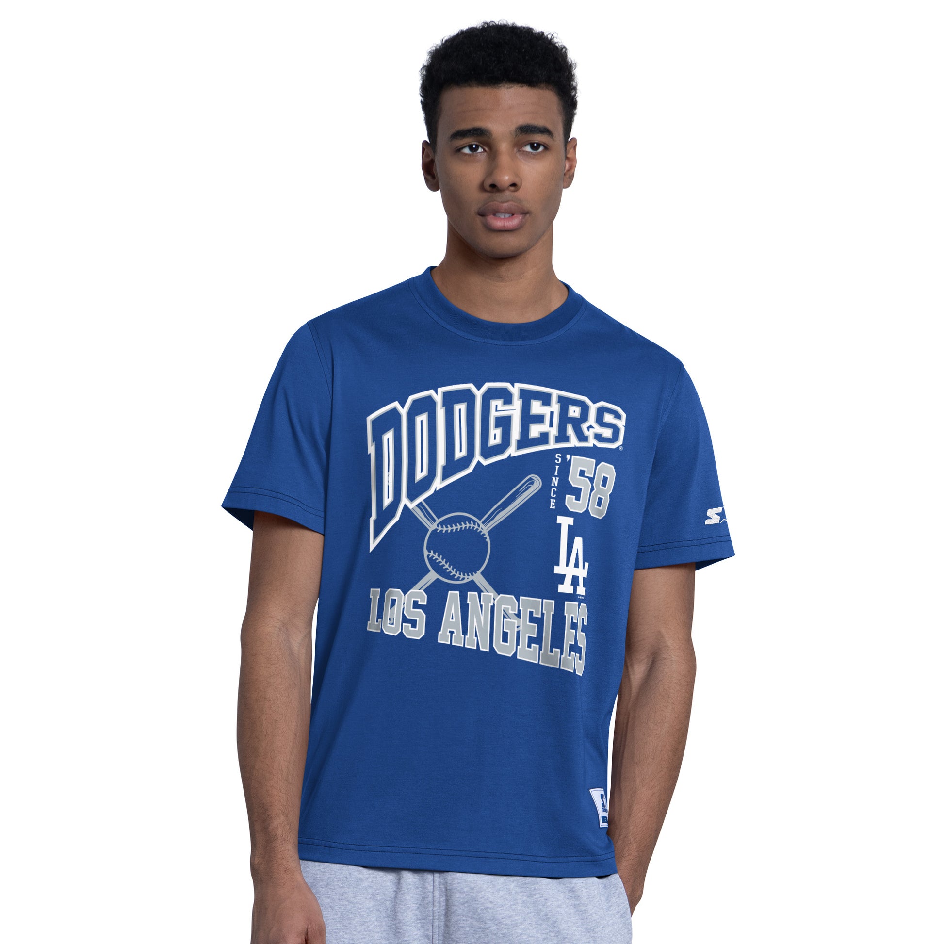 LOS ANGELES DODGERS MEN'S G-III BY CARL BANKS BEST TEAM T-SHIRT - BLUE
