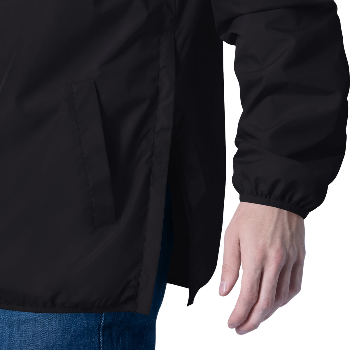 LOS ANGELES DODGERS MEN'S G-III BY CARL BANKS CROSSOVER PULLOVER JACKET - BLACK