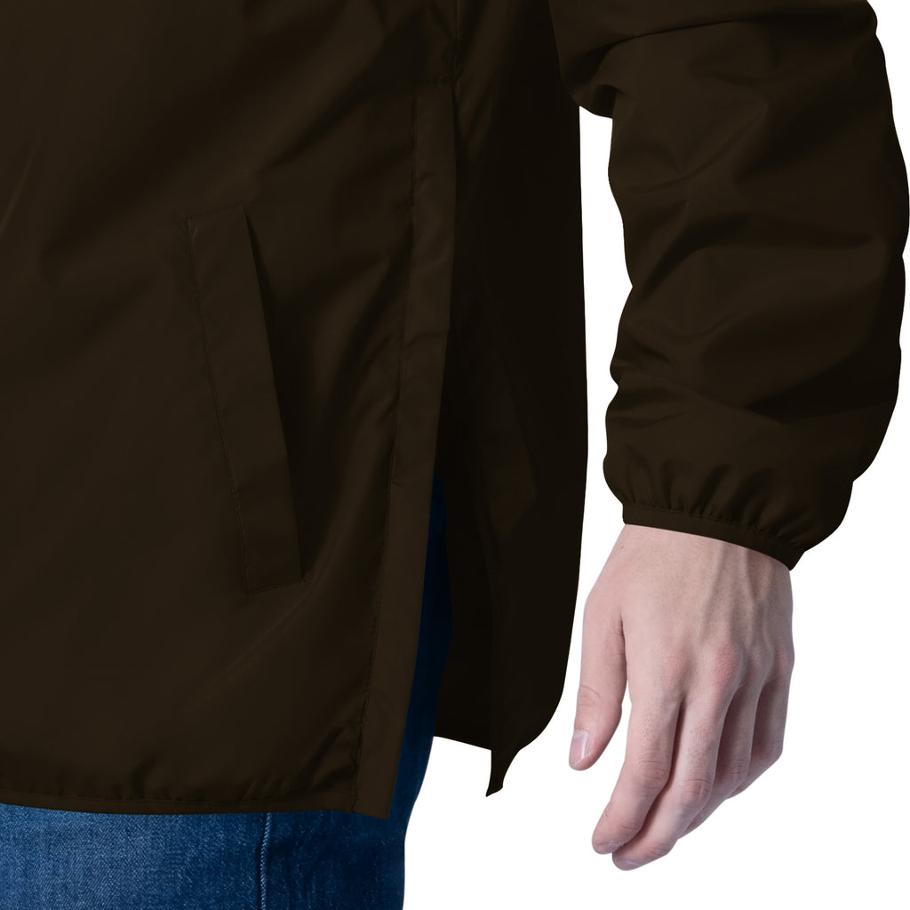 LOS ANGELES DODGERS MEN'S G-III BY CARL BANKS CROSSOVER PULLOVER JACKET - BROWN