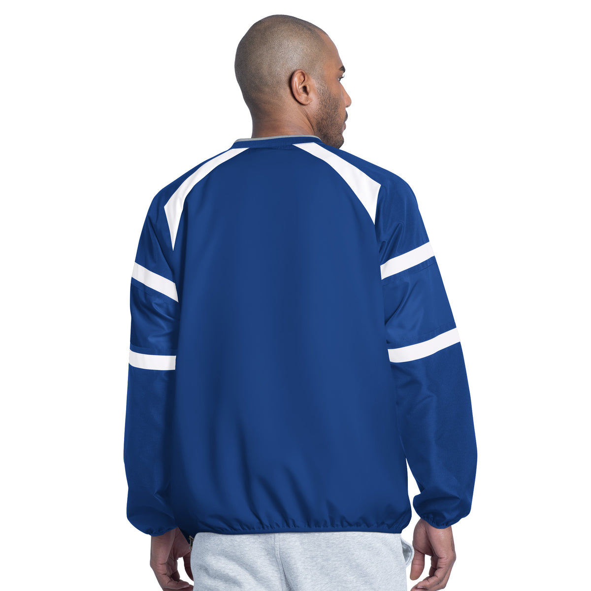 LOS ANGELES DODGERS MEN'S G-III BY CARL BANKS INFIELD PLAY PULLOVER JACKET - BLUE
