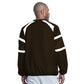 LOS ANGELES DODGERS MEN'S G-III BY CARL BANKS INFIELD PLAY PULLOVER JACKET - BROWN