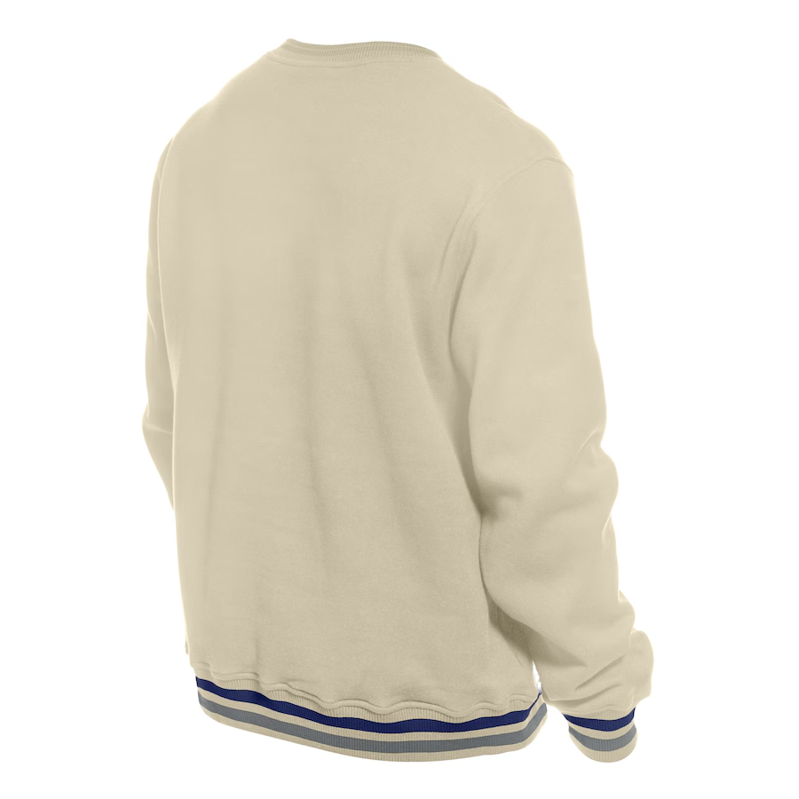 LOS ANGELES DODGERS MEN'S LAUREL CREWNECK SWEATSHIRT - CHROME WHITE