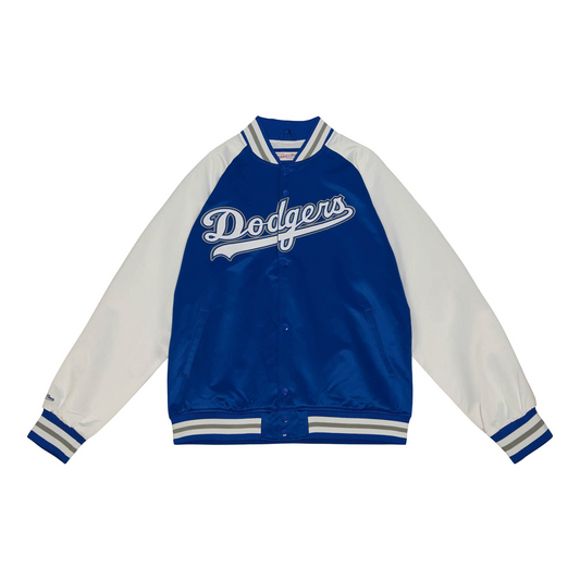 LOS ANGELES DODGERS MEN'S MITCHELL & NESS PRIMETIME SATIN JACKET