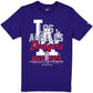 LOS ANGELES DODGERS MEN'S NEW ERA 2025 WORLD SERIES BACK 2 BACK T-SHIRT - BLUE