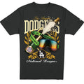 LOS ANGELES DODGERS MEN'S NEW ERA 2025 WORLD SERIES CHAMPAGNE & GOGGLES T-SHIRT - BLACK