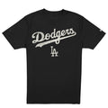 LOS ANGELES DODGERS MEN'S NEW ERA EVERGREEN BASIC T-SHIRT - BLACK/WHITE