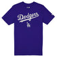 LOS ANGELES DODGERS MEN'S NEW ERA EVERGREEN BASIC T-SHIRT - BLUE