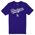 LOS ANGELES DODGERS MEN'S NEW ERA EVERGREEN BASIC T-SHIRT - BLUE