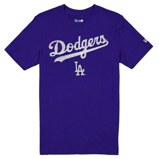 LOS ANGELES DODGERS MEN'S NEW ERA EVERGREEN BASIC T-SHIRT - BLUE