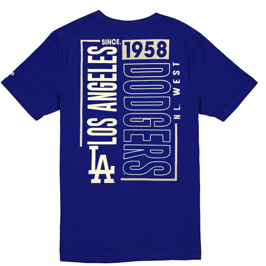 LOS ANGELES DODGERS MEN'S NEW ERA TEAM BACK T-SHIRT - BLUE