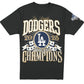 LOS ANGELES DODGERS MEN'S NEWERA BURST WORLD SERIES CHAMPIONS T-SHIRT - BLACK