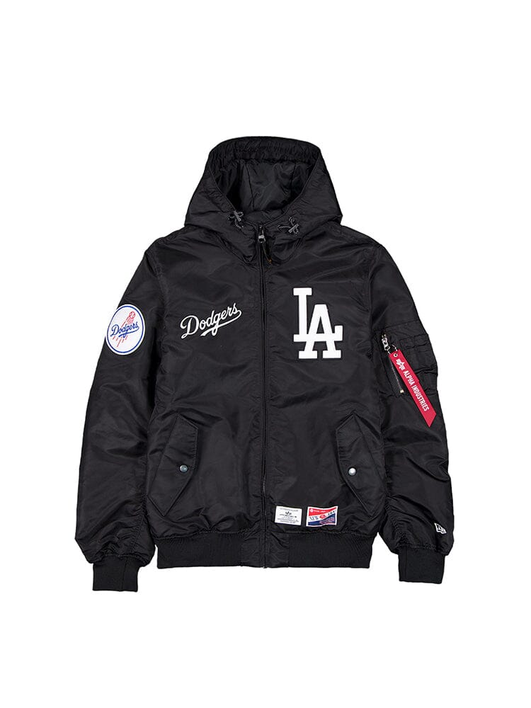 LOS ANGELES DODGERS MEN'S NEWERA X ALPHA INDUSTRIES L-2B HOODED