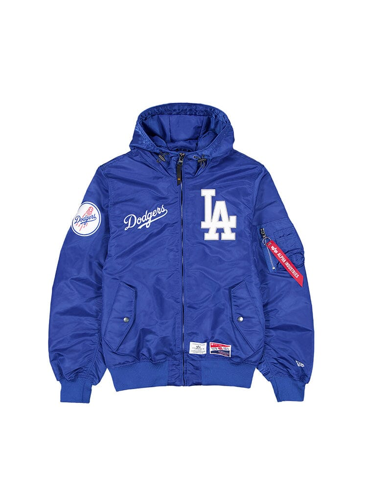 LOS ANGELES DODGERS MEN'S NEWERA X ALPHA INDUSTRIES L-2B HOODED LOS ANGELES DODGERS MEN'S NEWERA X ALPHA INDUSTRIES L-2B HOODED