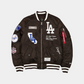 LOS ANGELES DODGERS MEN'S NEWERA X ALPHA INDUSTRIES MA-1 BOMBER JACKET - BROWN