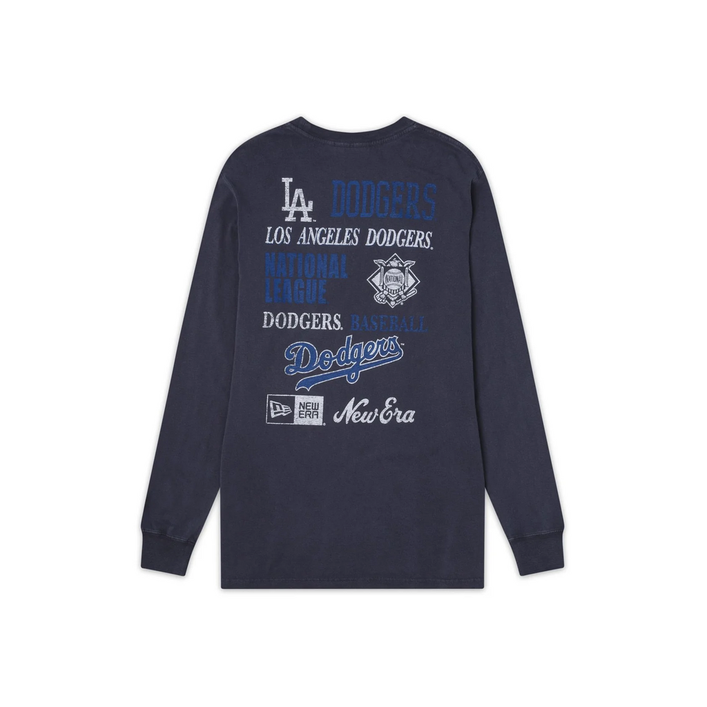 LOS ANGELES DODGERS MEN'S OLD SCHOOL SPORT LONG SLEEVE T-SHIRT