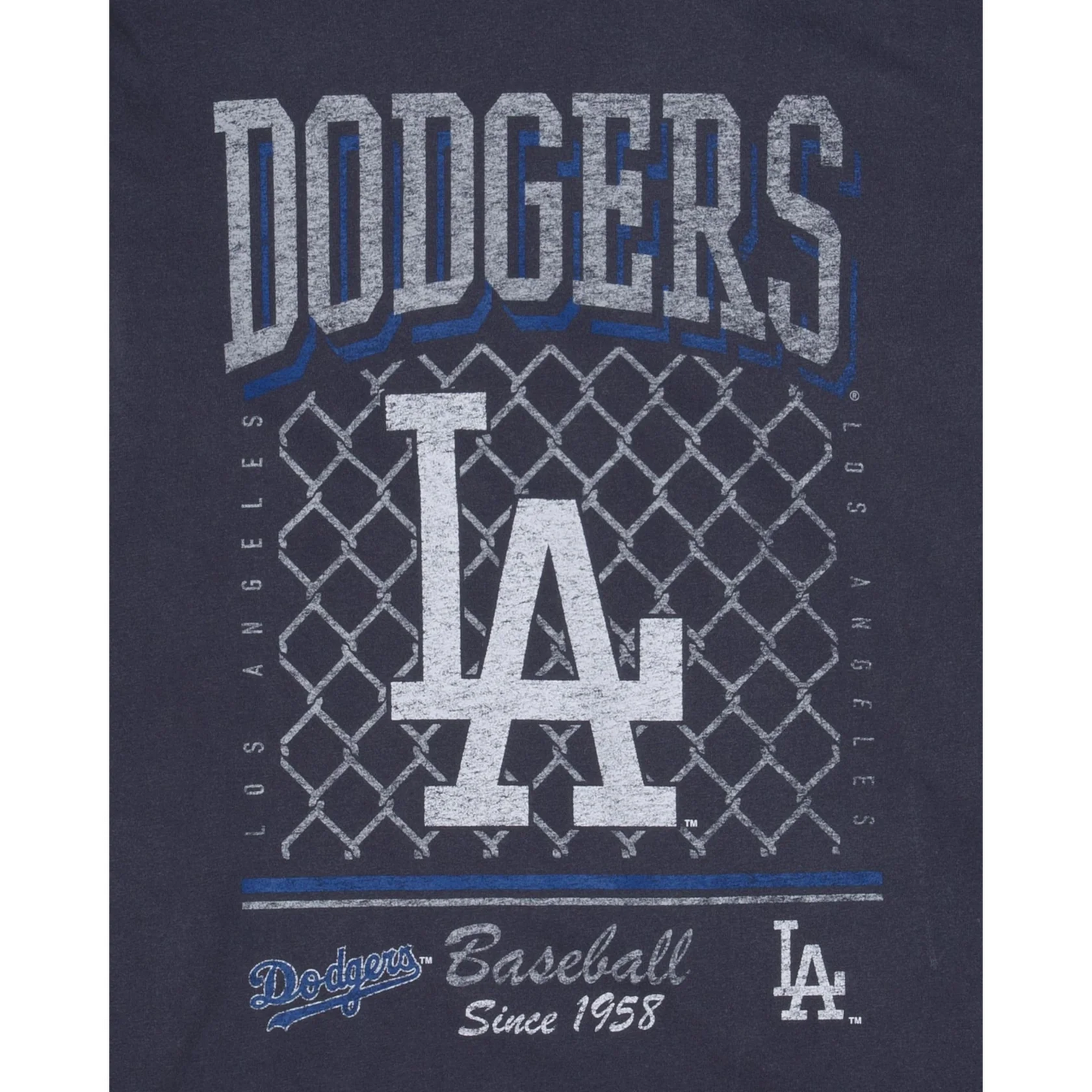 LOS ANGELES DODGERS MEN'S OLD SCHOOL SPORT LONG SLEEVE T-SHIRT