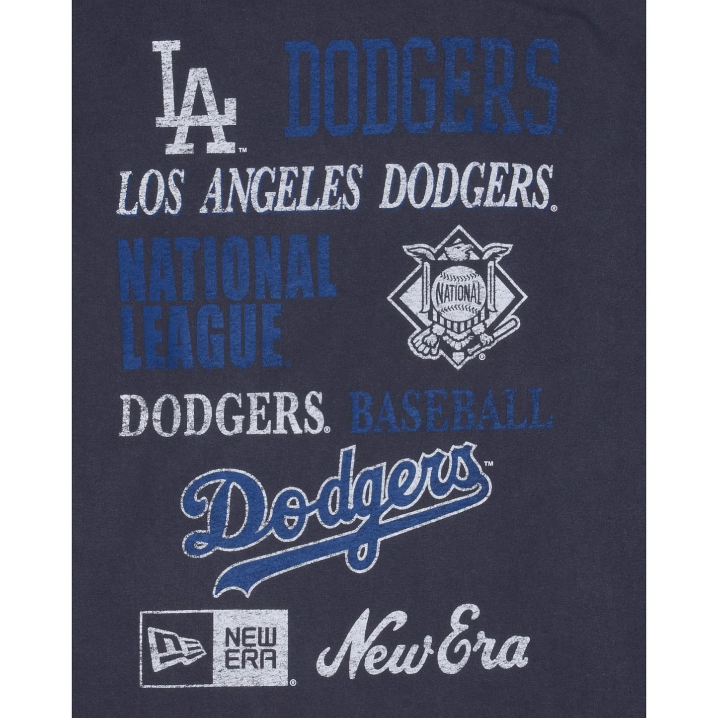 LOS ANGELES DODGERS MEN'S OLD SCHOOL SPORT LONG SLEEVE T-SHIRT