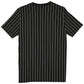 LOS ANGELES DODGERS MEN'S THROWBACK PINSTRIPE T-SHIRT - BLACK