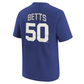 LOS ANGELES DODGERS MOOKIE BETTS KIDS NAME & NUMBER T-SHIRT