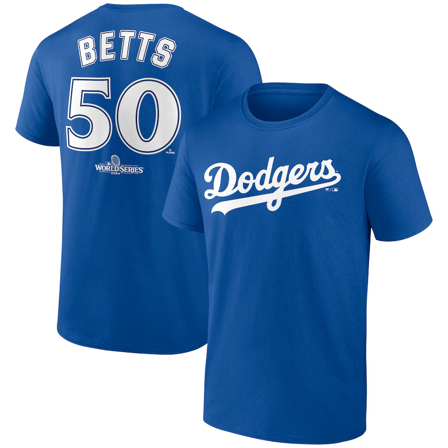 LOS ANGELES DODGERS MOOKIE BETTS MEN'S 2024 WORLD SERIES NAME