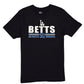 LOS ANGELES DODGERS MOOKIE BETTS MEN'S NAME AND NUMBER T- SHIRT - BLACK
