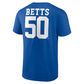 LOS ANGELES DODGERS MOOKIE BETTS MEN'S MEN'S PLAYER ICON NAME & NUMBER T-SHIRT