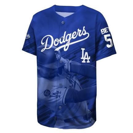 LOS ANGELES DODGERS MOOKIE BETTS YOUTH SUBLIMATION REPLICA JERSEY - BLUE