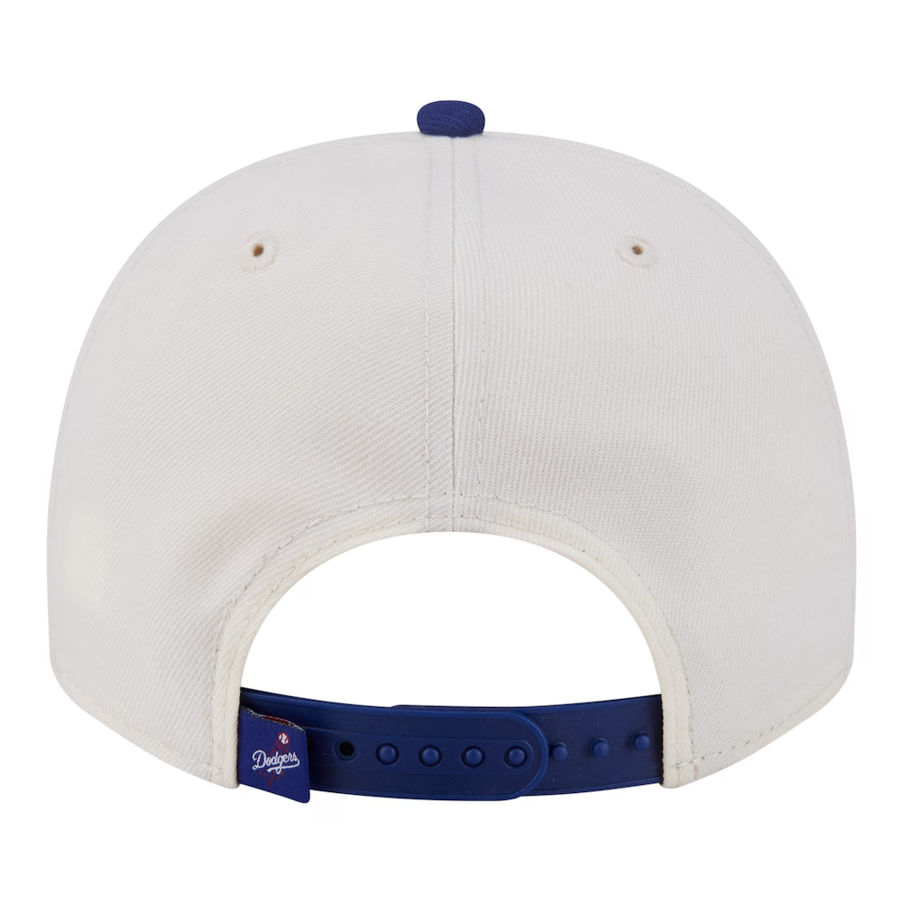 LOS ANGELES DODGERS NEW ERA CLASSIC 9FIFTY A-FRAME SNAPBACK HAT - CHROME WHITE/BLUE