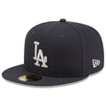 LOS ANGELES DODGERS NEW ERA COLOR BASIC 59FIFTY FITTED HAT - ANTHRACITE
