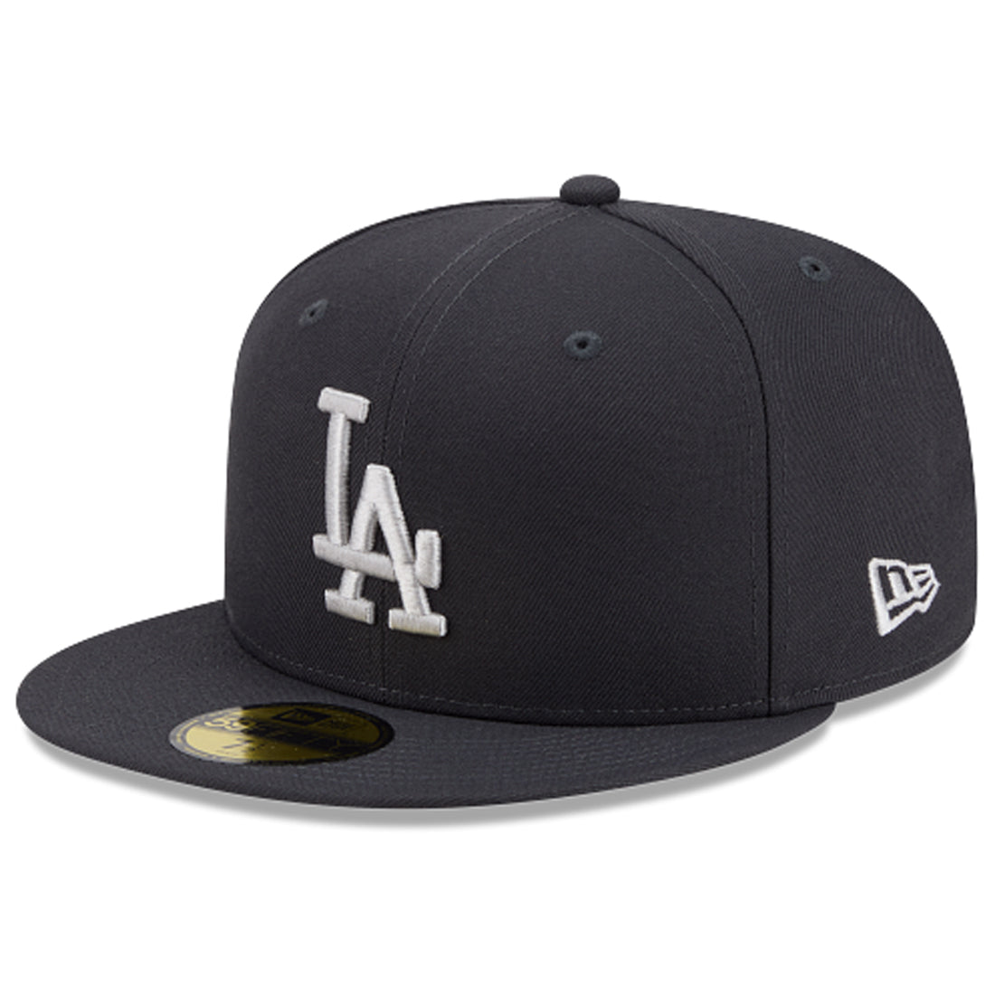 LOS ANGELES DODGERS NEW ERA COLOR BASIC 59FIFTY FITTED HAT - ANTHRACITE