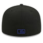LOS ANGELES DODGERS NEW ERA COLOR BASIC 59FIFTY FITTED HAT - BLACK/BLUE