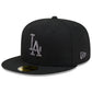LOS ANGELES DODGERS NEW ERA COLOR BASIC 59FIFTY FITTED HAT - BLACK/GRAPHITE