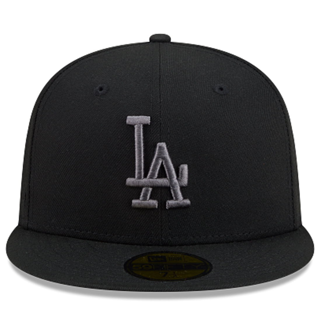LOS ANGELES DODGERS NEW ERA COLOR BASIC 59FIFTY FITTED HAT - BLACK/GRAPHITE