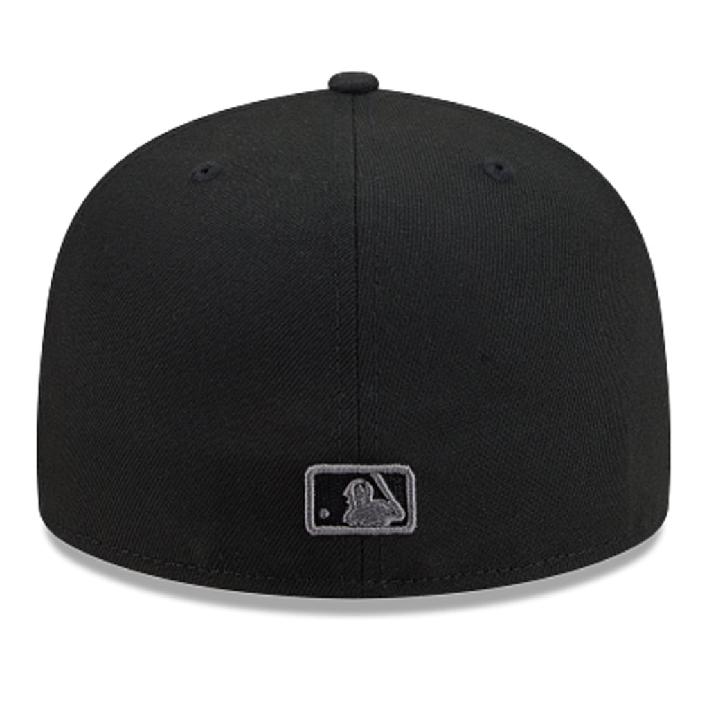 LOS ANGELES DODGERS NEW ERA COLOR BASIC 59FIFTY FITTED HAT - BLACK/GRAPHITE