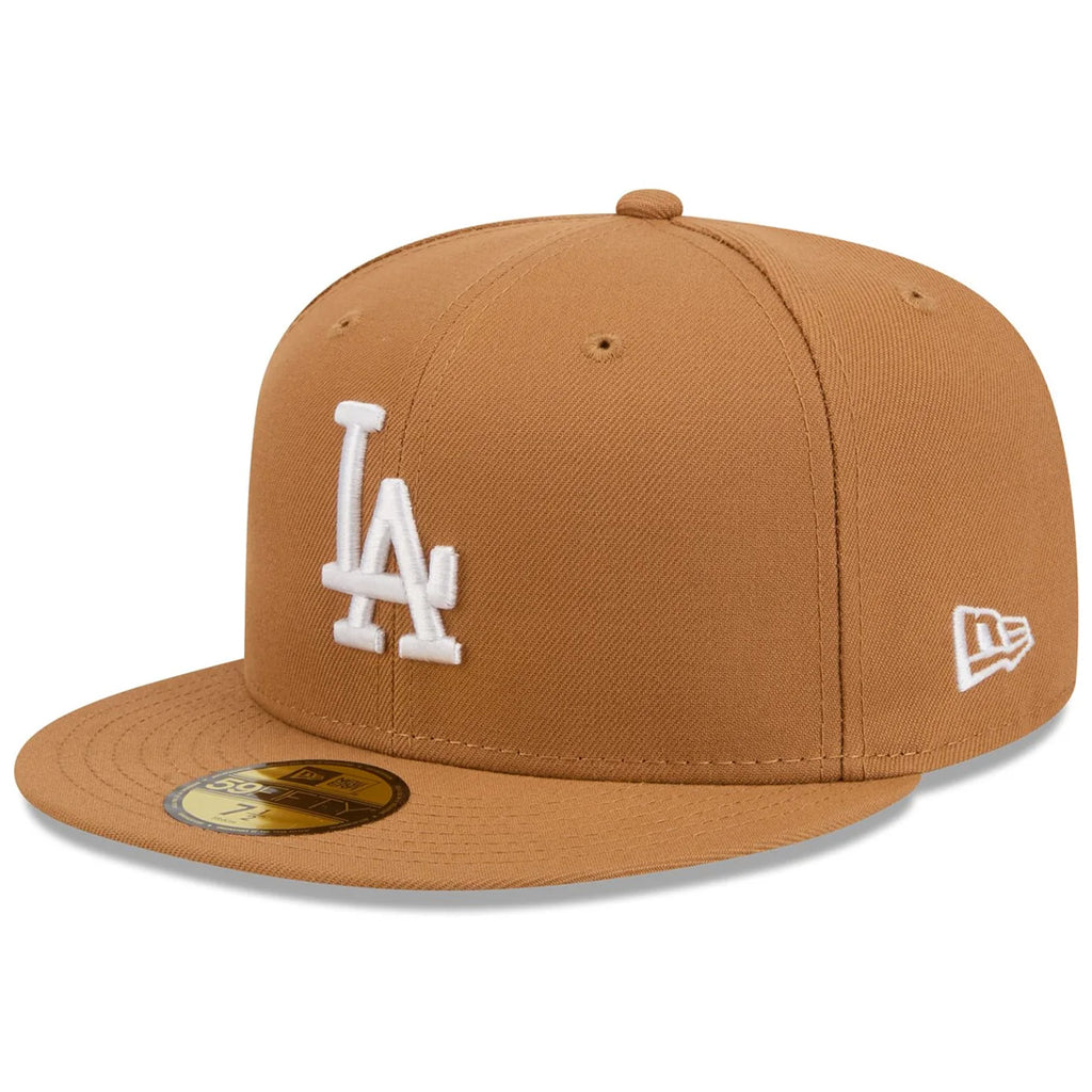 LOS ANGELES DODGERS NEW ERA COLOR BASIC 59FIFTY FITTED HAT - LIGHT BRONZE