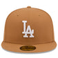 LOS ANGELES DODGERS NEW ERA COLOR BASIC 59FIFTY FITTED HAT - LIGHT BRONZE