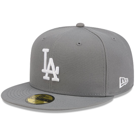 LOS ANGELES DODGERS NEW ERA COLOR BASIC 59FIFTY FITTED HAT - STORM GRAY