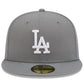 LOS ANGELES DODGERS NEW ERA COLOR BASIC 59FIFTY FITTED HAT - STORM GRAY